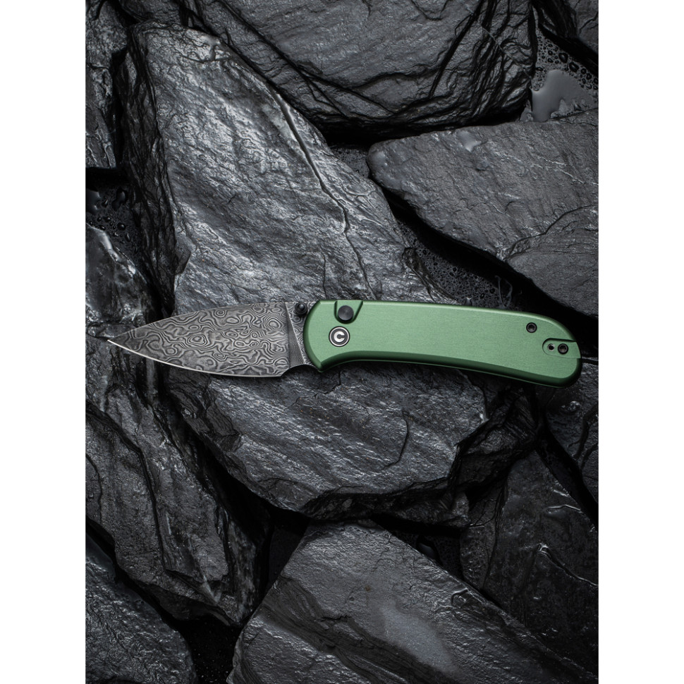 Ніж складаний Civivi Qubit Green Aluminum C22030E-DS1