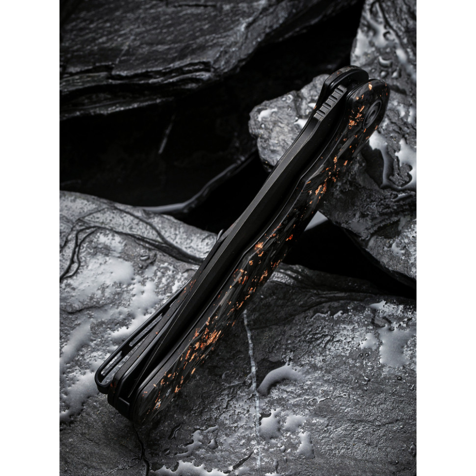 Ніж складаний Civivi Praxis Shredded Carbon Fiber C803I