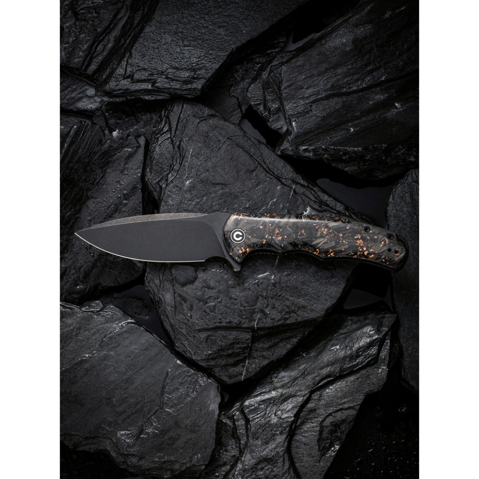 Ніж складаний Civivi Praxis Shredded Carbon Fiber C803I