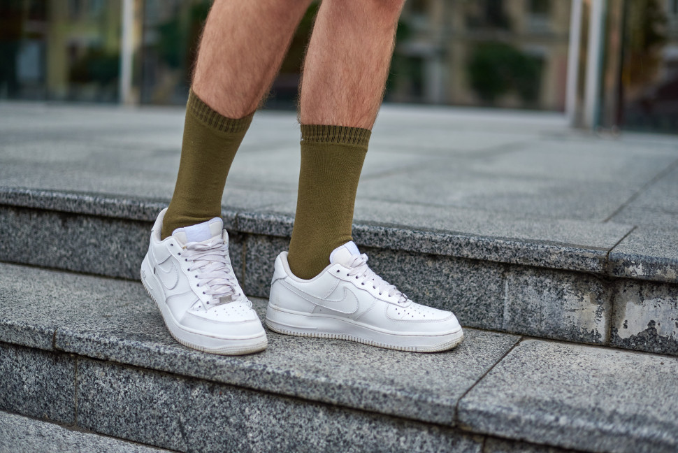 Шкарпетки водонепроникні Dexshell Ultra Thin Crew OG, р-р S, хакі