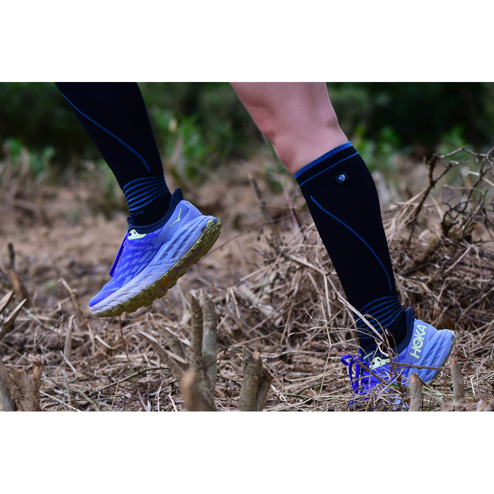 Водонепроникні шкарпетки Dexshell Longlite Socks 2.0, блакитні полоски, розмір M (39-42)