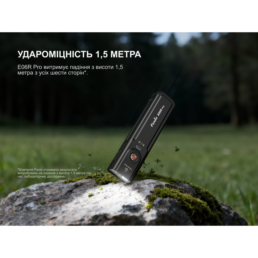 Ліхтар наключний Fenix E06R PRO, помаранчевий