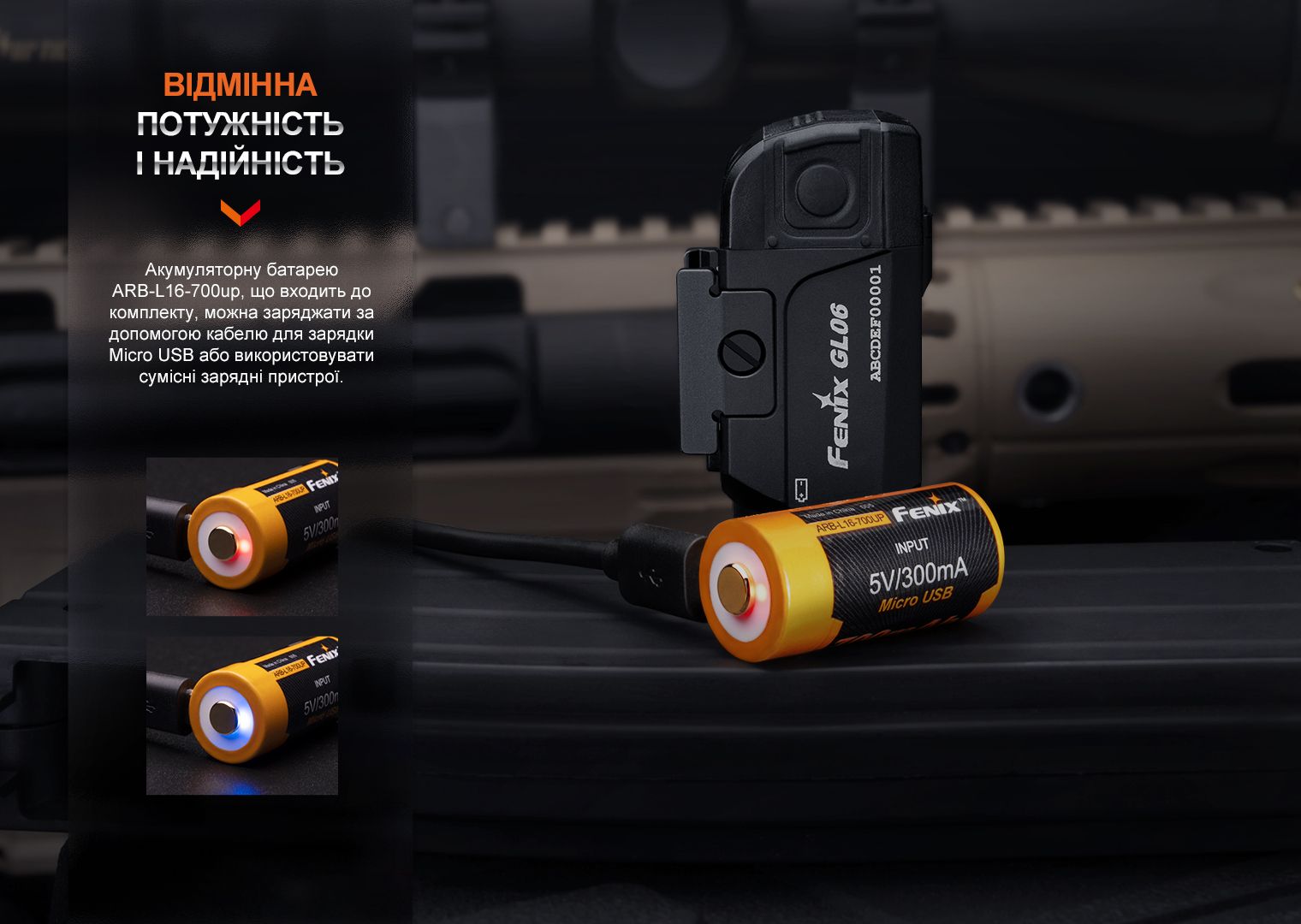 Ліхтар до пістолета Fenix GL06