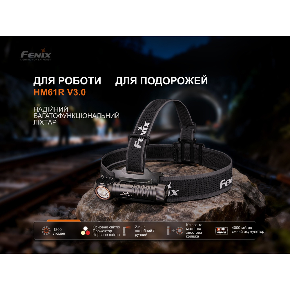 Мультиліхтар Fenix HM61R V3.0