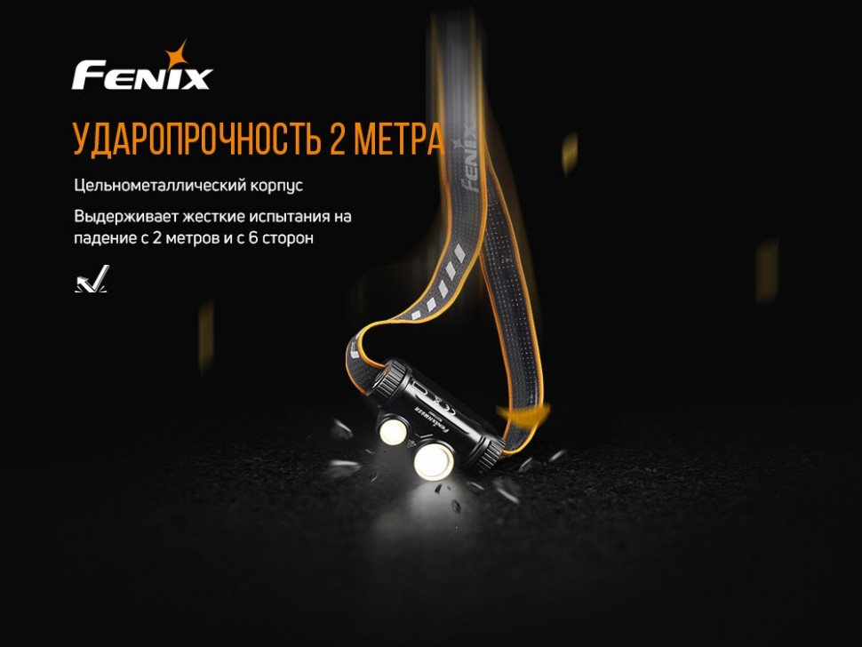 Ліхтар налобний Fenix HM65R + Ліхтар універсальний Fenix E-LITE