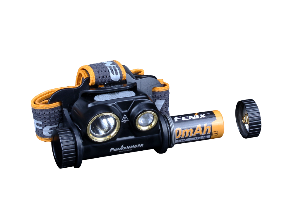 Ліхтар налобний Fenix HM65R + Ліхтар універсальний Fenix E-LITE