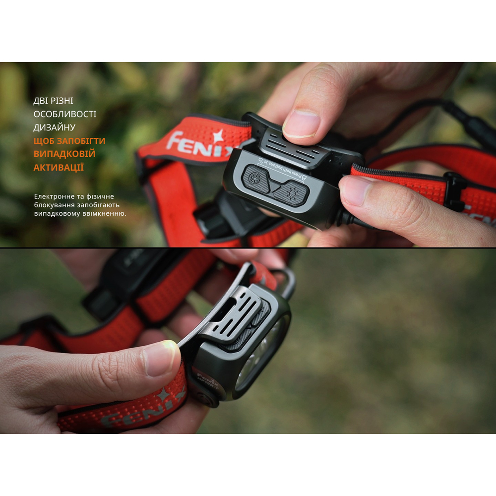 Ліхтар налобний Fenix HP12R-TB чорний