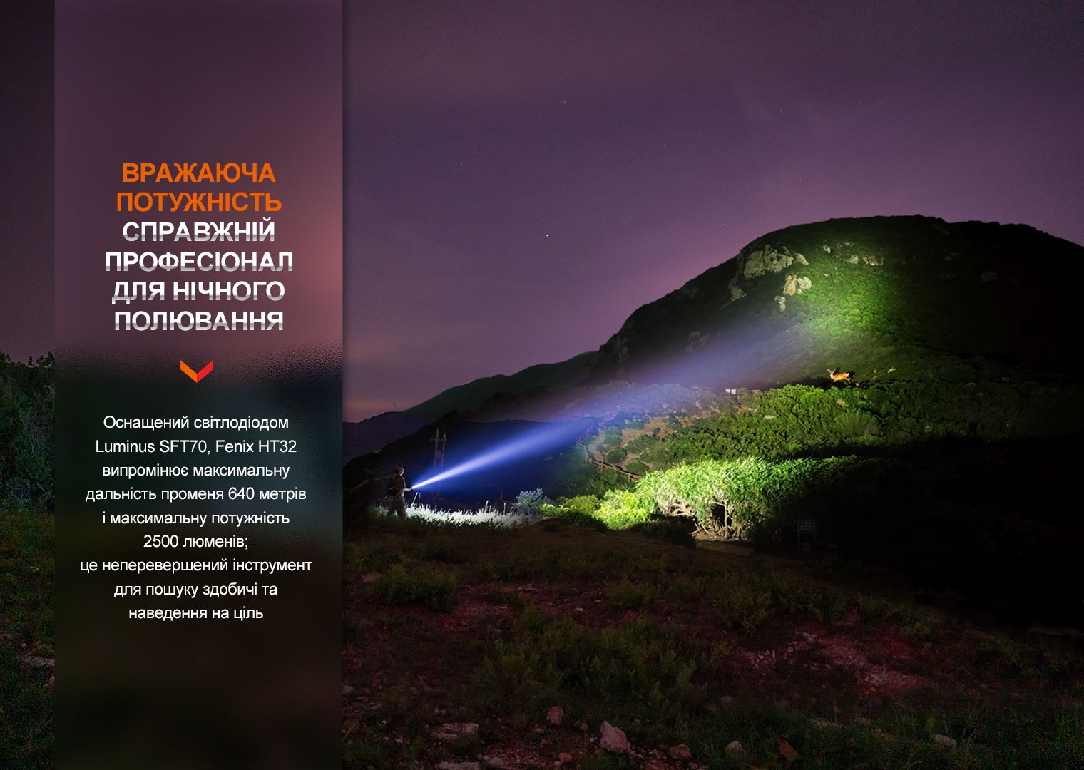 Ліхтар ручний Fenix HT32