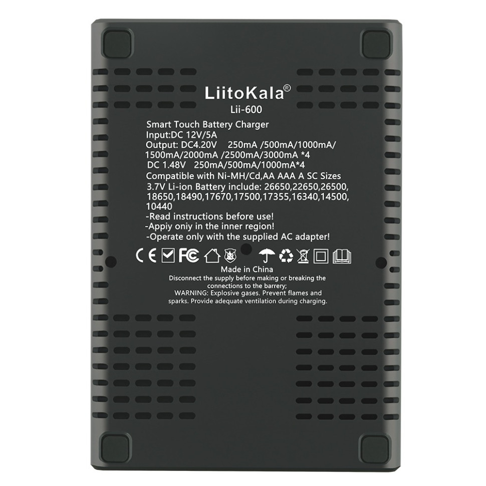Універсальний зарядний пристрій LiitoKala Lii-600 EU для акумуляторів