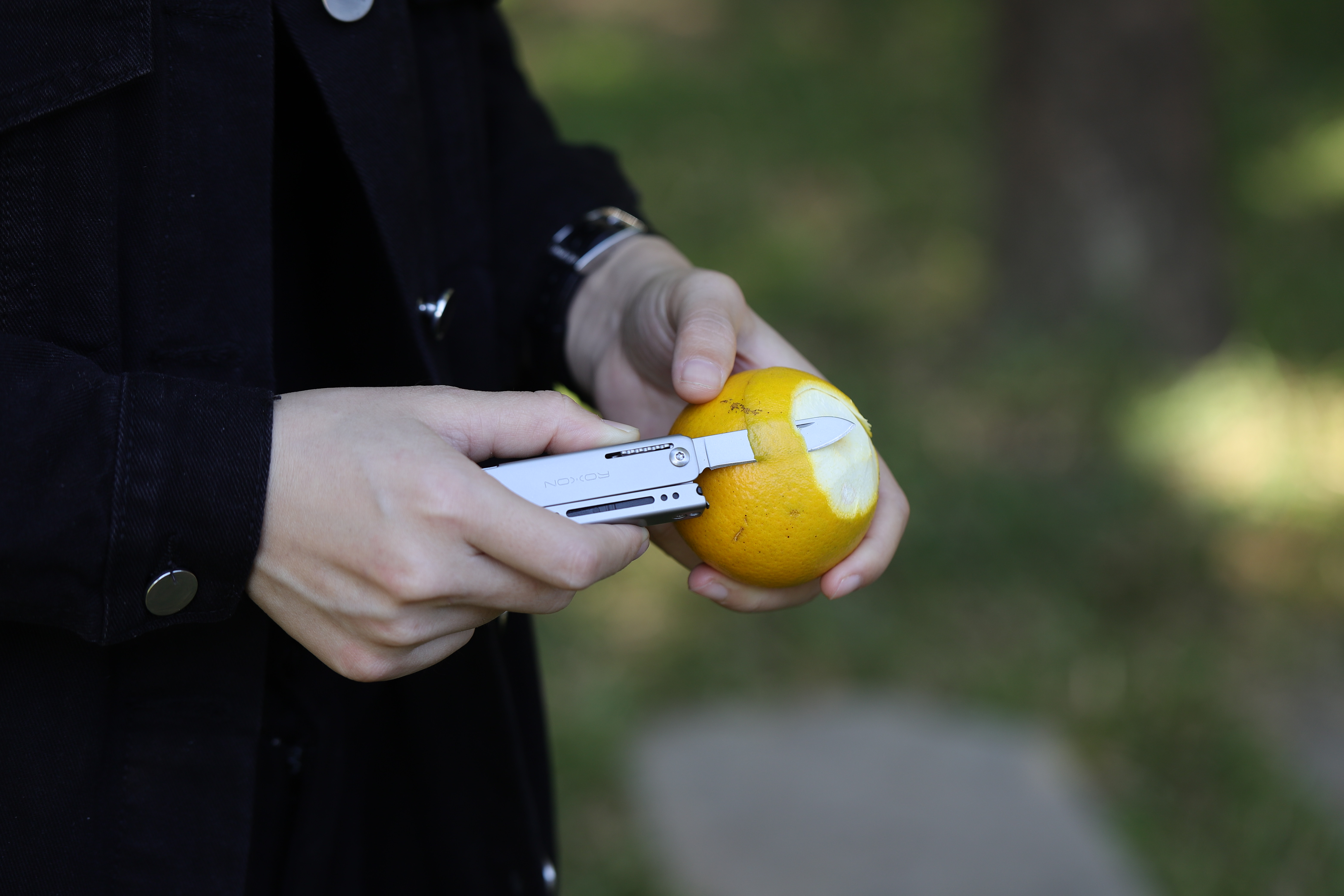 Міні мультитул Roxon M3 зі змінними бітами, сірий