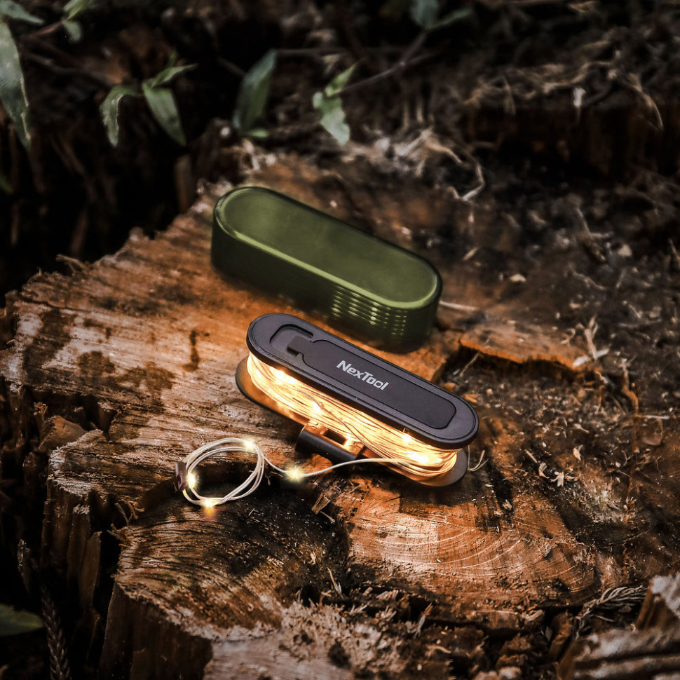 Кемпінгова гірлянда - маячок 2в1 Nextool Twinkle Light, 1,5 м, акумуляторна