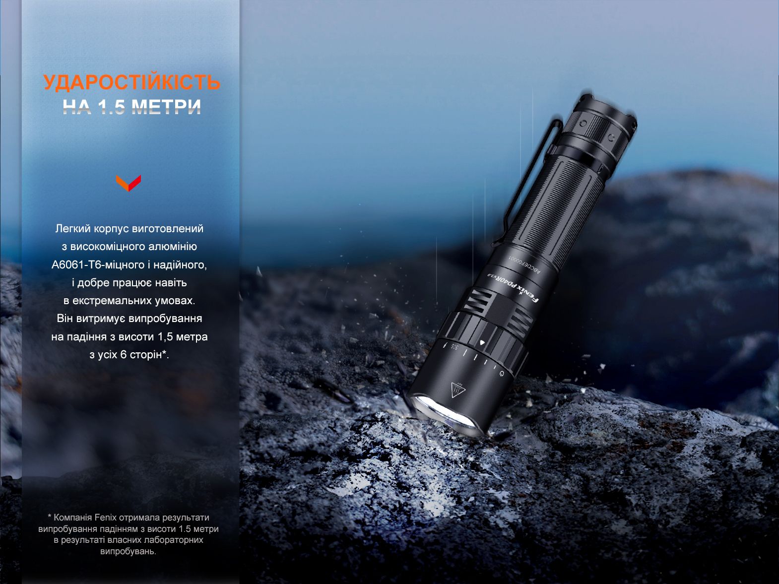 Ліхтар ручний Fenix PD40R V3.0, 3000 lm