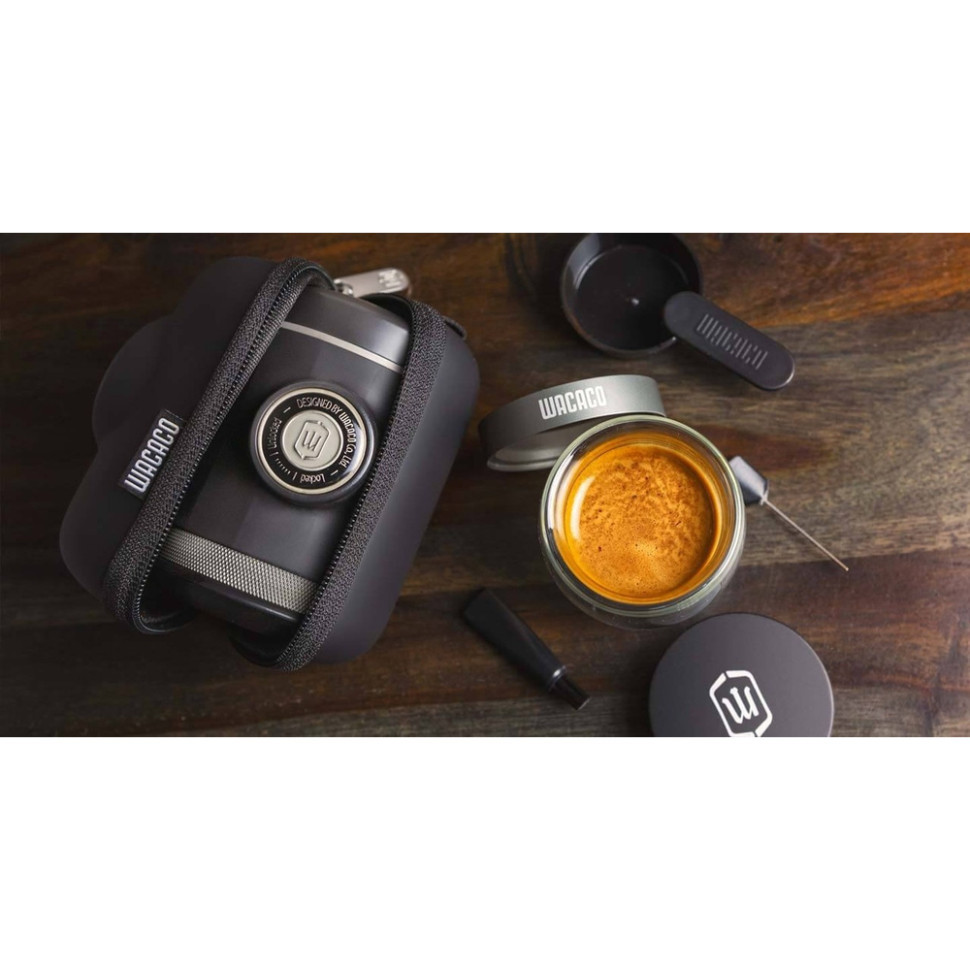 Набір для кави Wacaco Picopresso: еспресо-кавоварка, чохли та стенд-підставка
