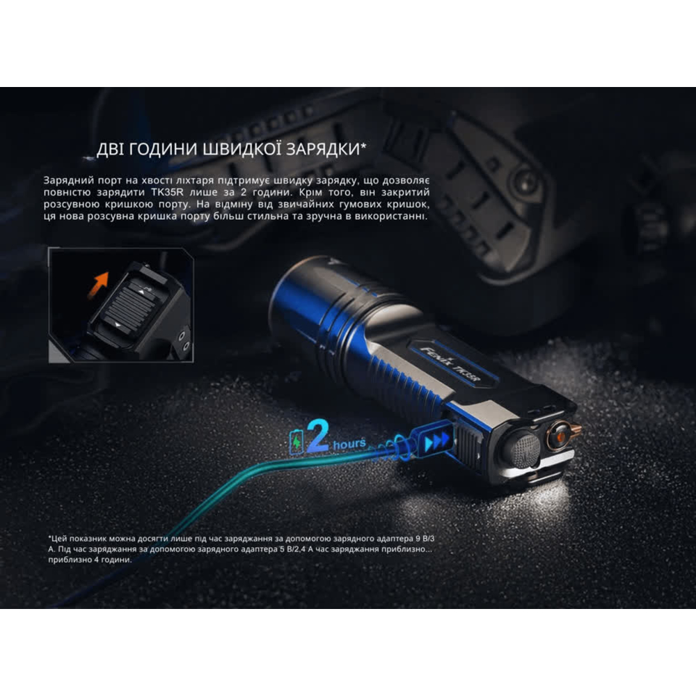 Ліхтар тактичний з червоним світлом Fenix TK35R 5800 лм | Лімітована серія