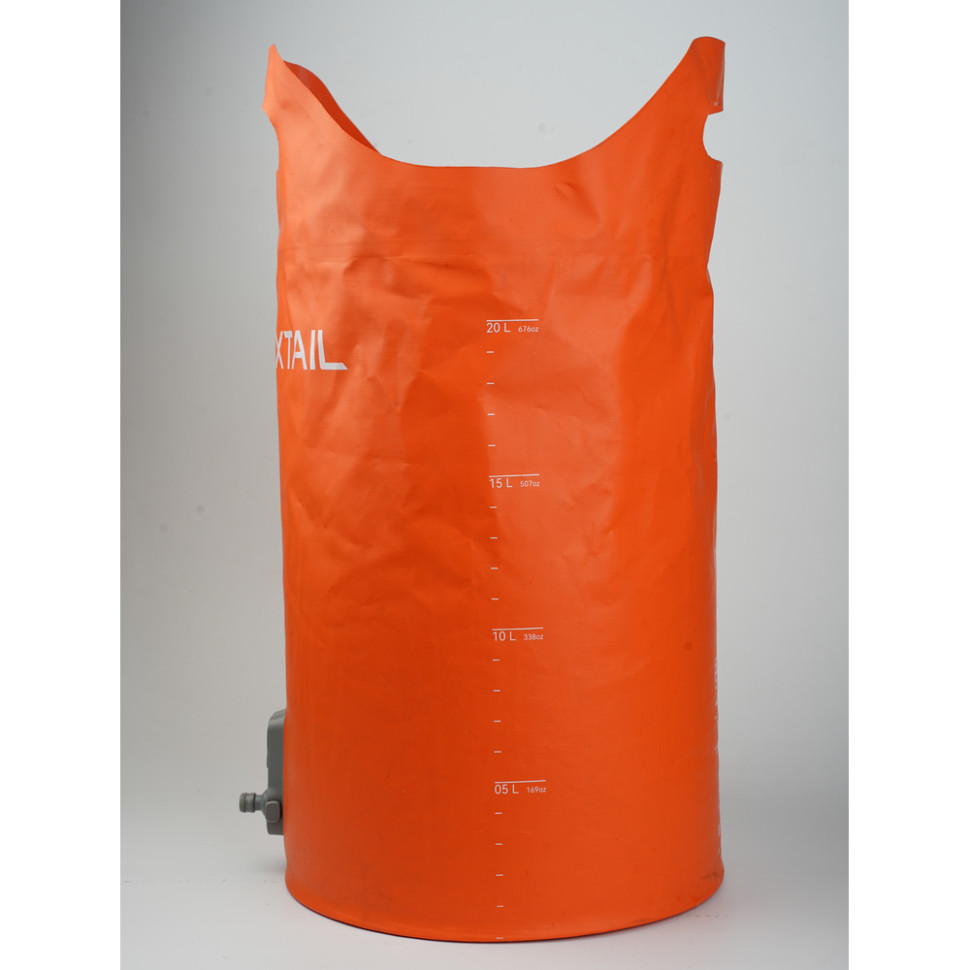 Душ портативний із ємністю та насосом Flextail Tiny Shower Bucket, 20л, помаранчевий