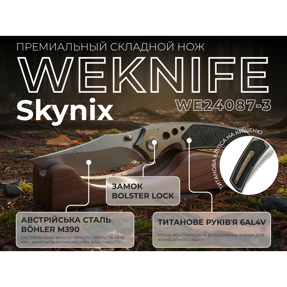 Ніж Weknife Skynix WE24087-3
