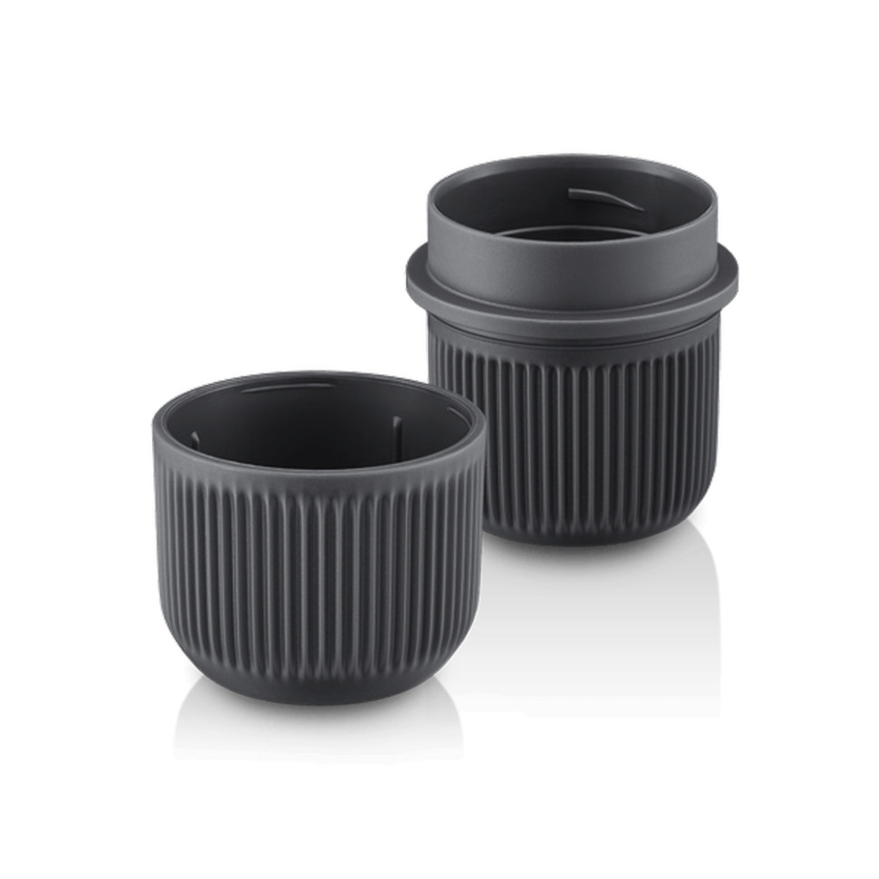 Портативна еспресо-кавоварка Wacaco Nanopresso сіра з чохлом, механічна, для меленої кави