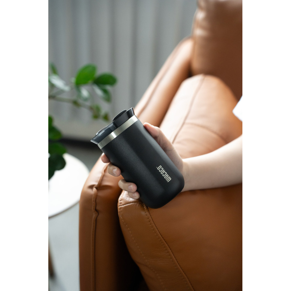 Термокухоль Wacaco Octaroma Lungo 300 мл, чорний