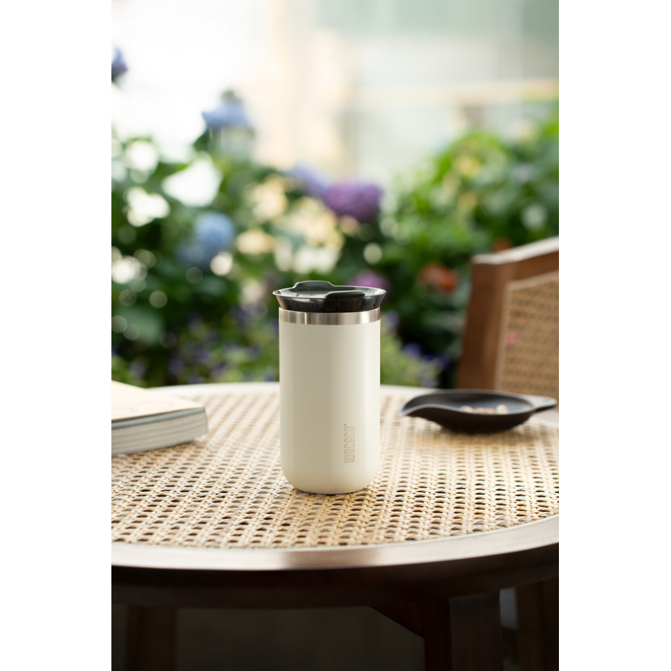 Термокухоль Wacaco Octaroma Lungo 300 мл, білий