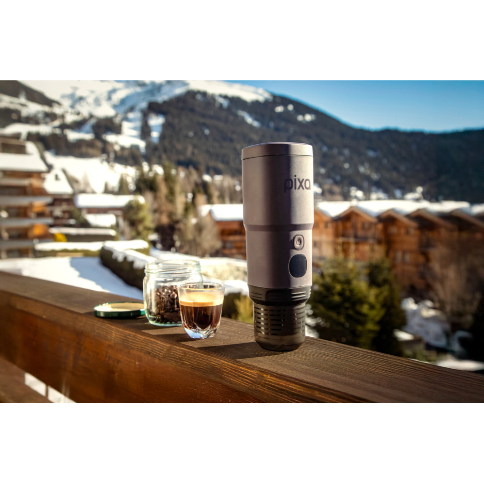 Портативна електрична еспресо-кавоварка Wacaco Pixapresso для меленої кави та капсул, червона