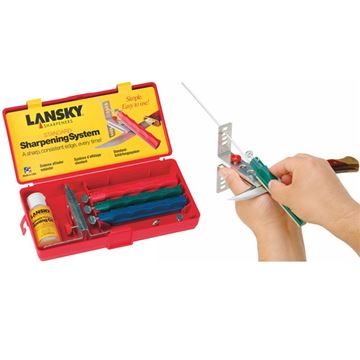 Точилка для ножей Lansky Natural Arkansas Knife Sharpening System LNLKNAT