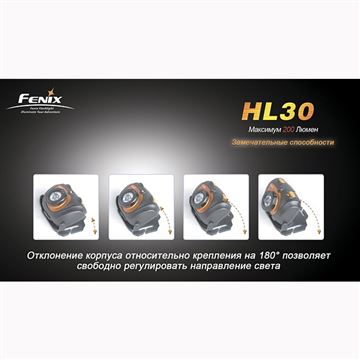 Фонарь Fenix HL30 Cree XP-G (R5), серо-зеленый