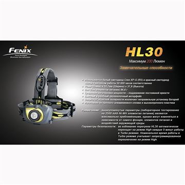 Фонарь Fenix HL30 Cree XP-G (R5), серо-зеленый
