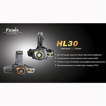 Фонарь Fenix HL30 Cree XP-G (R5), серо-зеленый