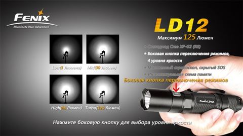 Фонарь Fenix LD12 Cree XP-G2 (R5)