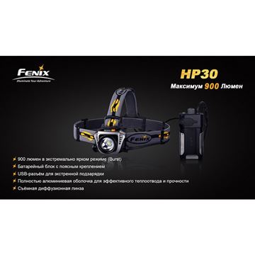 Фонарь Fenix HP30 XM-L2, желтый