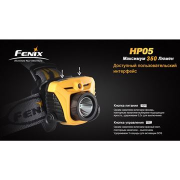 Фонарь Fenix HP05 XP-G (R5), желтый