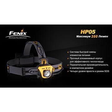 Фонарь Fenix HP05 XP-G (R5), желтый