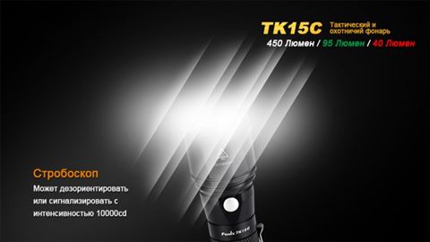 Тактический фонарь Fenix TK15C Cree XP-G2 R5