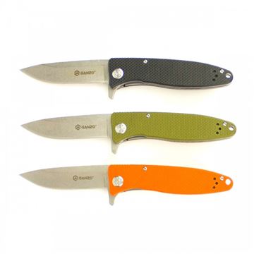 Нож Ganzo G728 (черный, зеленый, оранжевый)