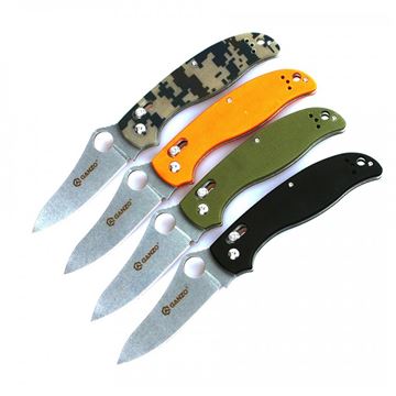 Нож Ganzo G733 (черный, зеленый, оранжевый, камуфляж)