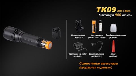 Тактический фонарь Fenix TK09 XP-L HI LED