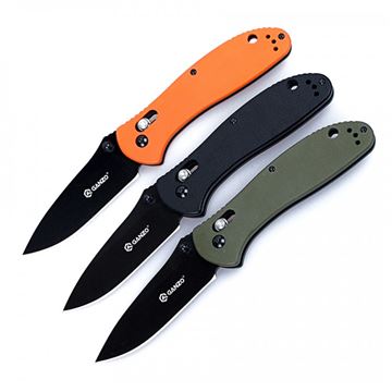 Нож Ganzo G7393 (оранжевый, черный, зеленый)