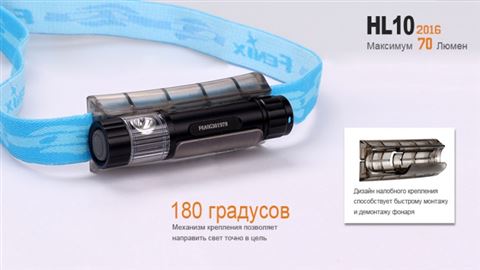 Налобный фонарь Fenix HL10 Philip LXZ2-5770 LED