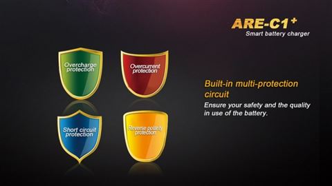 Зарядное устройство Fenix ARE-C1+ (26650, 18650, 16340, 14500, 10440, AA, AAA, C)