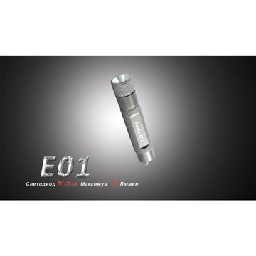 Фонарь Fenix E01 Nichia GS серый