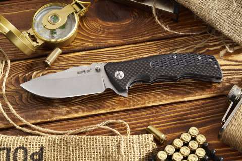 Нож складной WK 06197 (карбон)