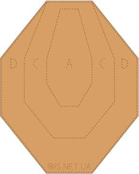 Мишень ИБИС IPSC классическая mini. Картон. 306х381 мм