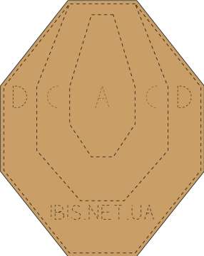 Мишень ИБИС IPSC micro. Картон. 230х185 мм