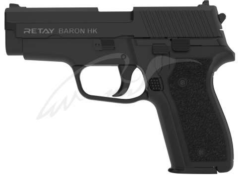 Пистолет стартовый Retay Baron HK кал. 9 мм. Цвет - black.
