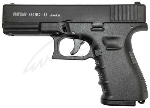 Пистолет стартовый Retay G 19C 14-зарядный кал. 9 мм. Цвет - black.