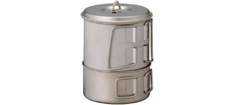 Набор посуды Snow Peak SCS-004T Titanium Mini Solo Combo