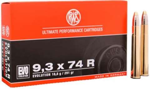 Патрон RWS кал.9,3x74 R пуля EVO масса 18,8 г