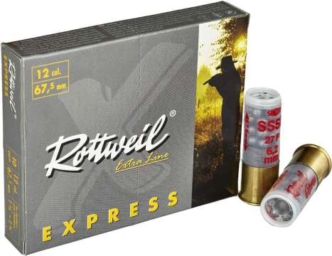 Патрон Rottweil Express SSSG кал.12/67 картечь 6,2 мм навеска 38 г