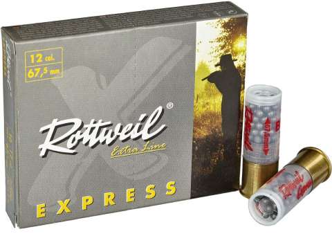 Патрон Rottweil Express BBBB кал.12/67,5 дробь № 2/0 (4,5 мм) навеска 38 г