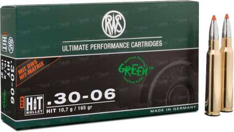 Патрон RWS кал. 30-06 пуля HIT масса 10,7 г
